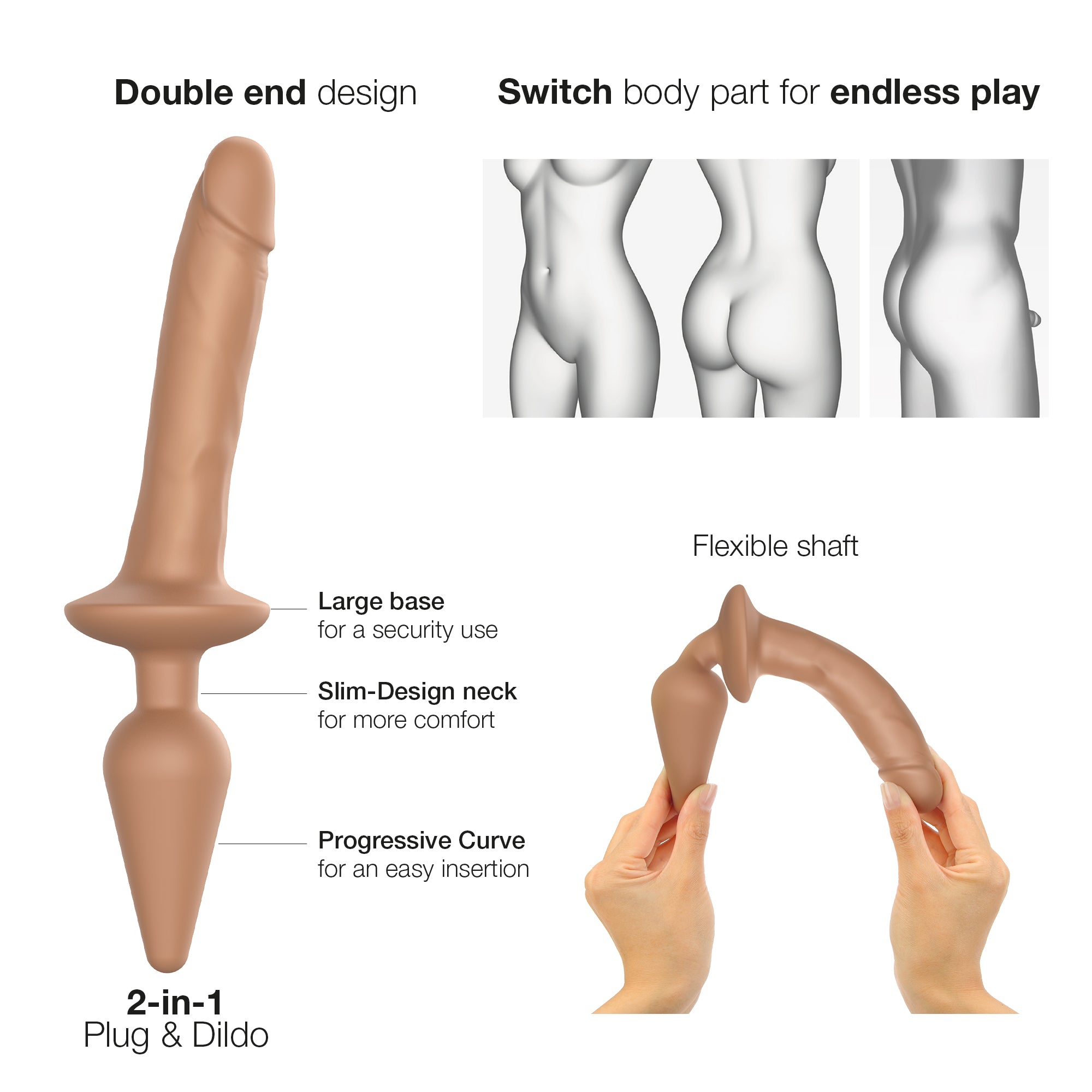 Switch Plug-in Realistic Dildo